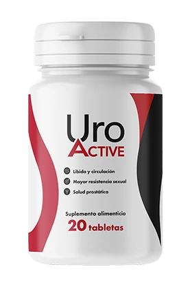 Los siete activos de Uro Active con sus miligramos por tableta